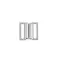 Fürdőruhakapocs szélessége 14 mm fém - 1 nikkel (2 pár)