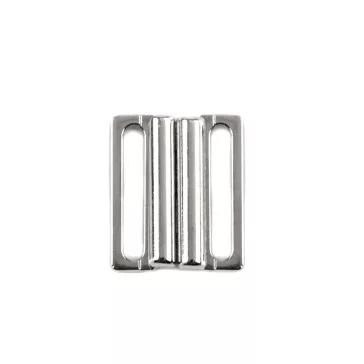Fürdőruhakapocs 20 mm-es fém - 1 nikkel (10 pár)