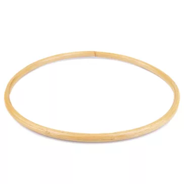   Bambusz táskafül / álomfogó Ø20 cm - világos bambusz (4 db-os csomagolás)