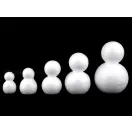 Hóember 9x14 cm polisztirol - fehér (1 db-os csomagolás) Hóember 9x14 cm polisztirol - fehér (1 db-os csomagolás)
