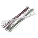 Florisztikai drót Ø1,5; 2 mm, hossza 40 cm - 1 Ø2 mm szürkés bézs (60 db-os csomagolás)
