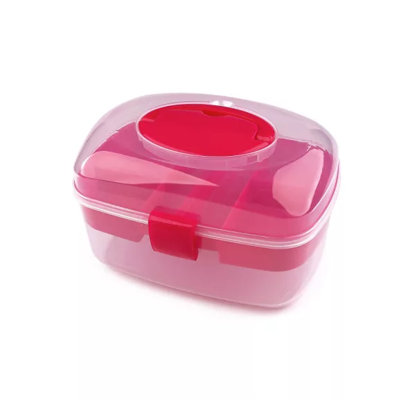 Műanyag doboz / varrókazetta - 1 pink (1 db-os csomagolás) Műanyag doboz / varrókazetta - 1 pink (1 db-os csomagolás)