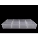 Műanyag rekeszes tároló doboz 23x34,5x4,5 cm - Transparent (1 db-os csomagolás) Műanyag rekeszes tároló doboz 23x34,5x4,5 cm - Transparent (1 db-os csomagolás)
