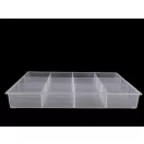 Műanyag rekeszes tároló doboz 23x34,5x4,5 cm - Transparent (4 db-os csomagolás) Műanyag rekeszes tároló doboz 23x34,5x4,5 cm - Transparent (4 db-os csomagolás)