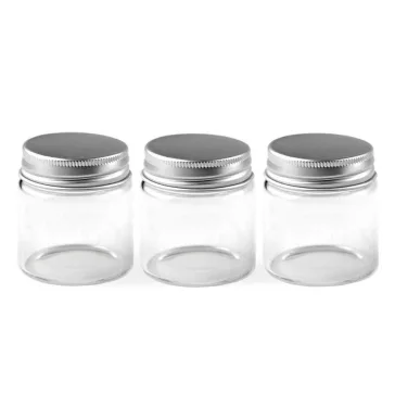 Üvegcse csavaros fedővel 47x50 mm - Transparent (60 fiola)
