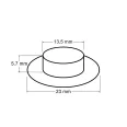 Ringli alátéttel Ø13,5 mm / külső Ø23 mm