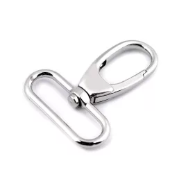 Fém forgós karabiner 38 mm-es befűző
