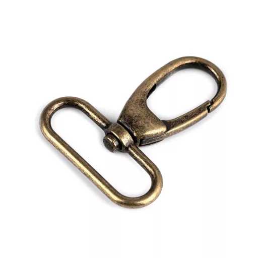 Fém forgós karabiner 38 mm-es befűző