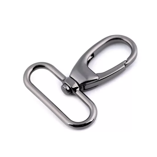 Fém forgós karabiner 38 mm-es befűző