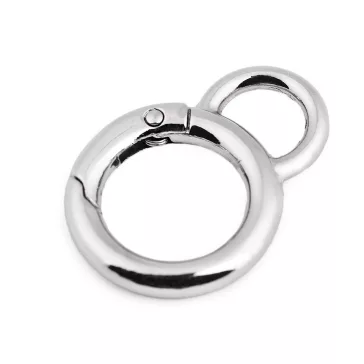   Karabiner gömbölyű táskára való Ø19 mm - 1 nikkel (1 db-os csomagolás)