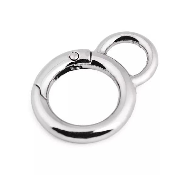 Karabiner gömbölyű táskára való Ø19 mm - 1 nikkel (1 db-os csomagolás) Karabiner gömbölyű táskára való Ø19 mm - 1 nikkel (1 db-os csomagolás)