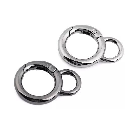 Karabiner gömbölyű táskára való Ø19 mm