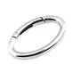 Ovális karabiner táskára / kulcskarika