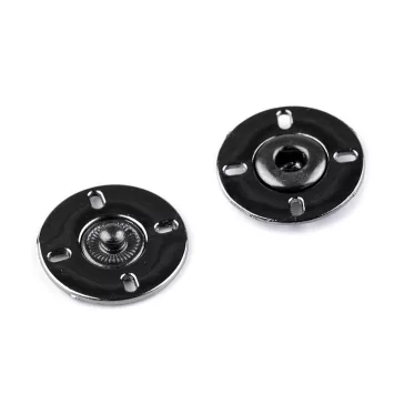 Design patent Ø21 mm - nikkel fekete (10 pár)