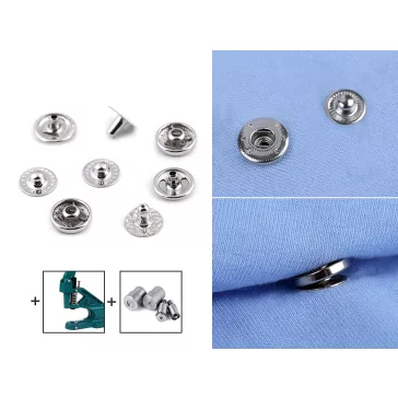   Patent Ø10 mm közepes erős anyagokra - 2 ósárgaréz (200 szett)