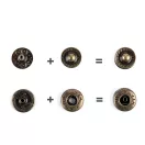 Patent Ø10 mm közepes erős anyagokra - 2 ósárgaréz (200 szett) Patent Ø10 mm közepes erős anyagokra - 2 ósárgaréz (200 szett)