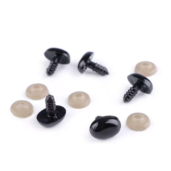 Biztonsági orr / szem 11x15 mm - fekete (200 szett) Biztonsági orr / szem 11x15 mm - fekete (200 szett)