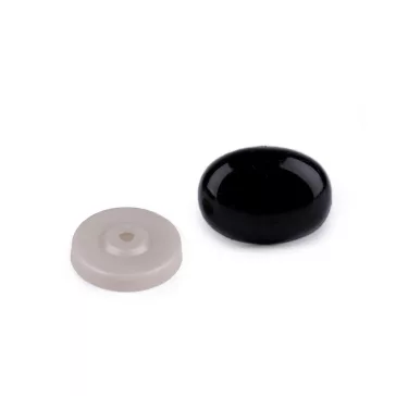 Biztonsági orr / szem 11x15 mm - fekete (200 szett)