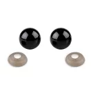 Biztonsági szemek Ø12 mm - fekete (250 szett) Biztonsági szemek Ø12 mm - fekete (250 szett)