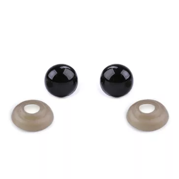 Biztonsági szemek Ø8 mm - fekete (300 szett)