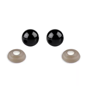 Biztonsági szem Ø10 mm - fekete (250 szett)