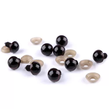 Biztonsági szem Ø14 mm - 4 barna (200 szett)