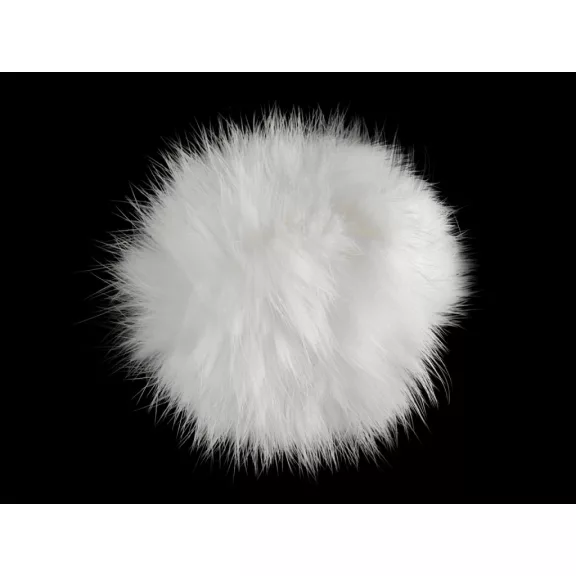 Műszörme pompom pánttal Ø6 cm - 1 fehér (20 db-os csomagolás) Műszörme pompom pánttal Ø6 cm - 1 fehér (20 db-os csomagolás)