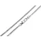 Fém táskalánc lapos karabinerrel hossza 117 cm - 1 nikkel (1 db-os csomagolás)