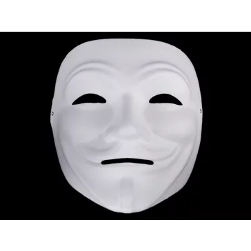   Maszkabáli állarc - 1 fehér Anonymous (20 db-os csomagolás)