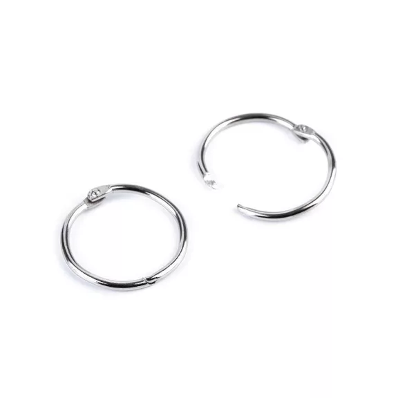 Szétkapcsolható karika / könyv karika - 1 (Ø35 mm) nikkel (40 db-os csomagolás) Szétkapcsolható karika / könyv karika - 1 (Ø35 mm) nikkel (40 db-os csomagolás)