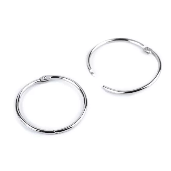 Szétkapcsolható karika / könyv karika - 3 (Ø45 mm) nikkel (10 db-os csomagolás) Szétkapcsolható karika / könyv karika - 3 (Ø45 mm) nikkel (10 db-os csomagolás)