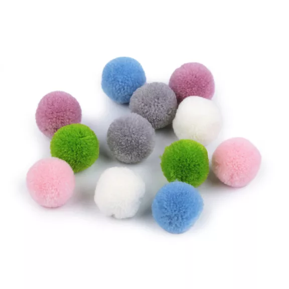 Zsenília golyó Pom pom Deluxe Ø20 mm - színkeverék (12 db-os csomagolás) Zsenília golyó Pom pom Deluxe Ø20 mm - színkeverék (12 db-os csomagolás)