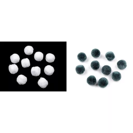 Zsenília golyó Pom pom Deluxe Ø20 mm