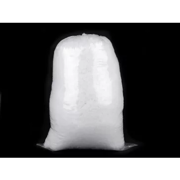   Tömőanyag - szilikonizált polieszter golyó 1 kg - fehér (4 zacskó)