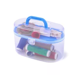 Varrókészlet átlátszó műanyag dobozban