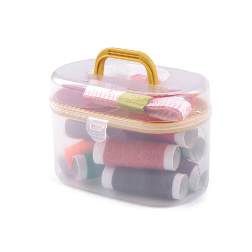 Varrókészlet átlátszó műanyag dobozban