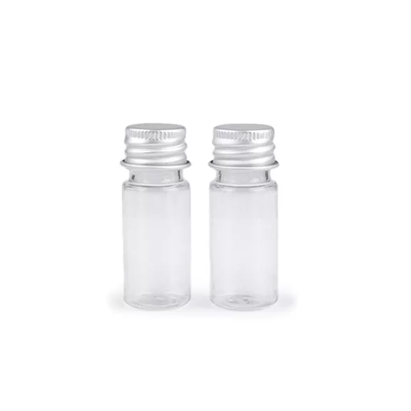 Műanyag flakon csavaros kupakkal - Transparent (2 fiola) Műanyag flakon csavaros kupakkal - Transparent (2 fiola)