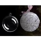 Átlátszó műanyag gömb Ø5 cm 2 részes - Transparent (5 db-os csomagolás)