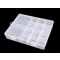 Műanyag rekeszes doboz 4x17x21 cm - 1 Transparent (1 db-os csomagolás)