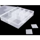 Műanyag rekeszes doboz 4x17x21 cm - 1 Transparent (1 db-os csomagolás) Műanyag rekeszes doboz 4x17x21 cm - 1 Transparent (1 db-os csomagolás)