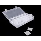 Műanyag rekeszes doboz 12,5x23x4 cm - Transparent (1 db-os csomagolás) Műanyag rekeszes doboz 12,5x23x4 cm - Transparent (1 db-os csomagolás)