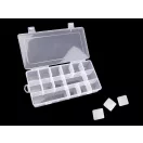 Műanyag rekeszes doboz 12,5x23x4 cm - Transparent (10 db-os csomagolás) Műanyag rekeszes doboz 12,5x23x4 cm - Transparent (10 db-os csomagolás)