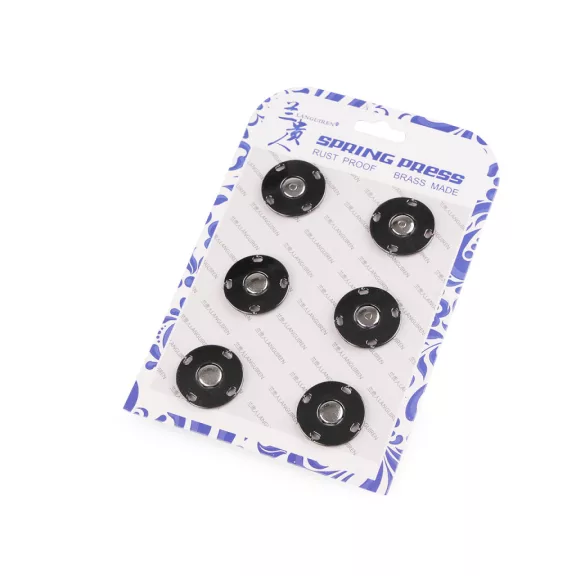 Dizájnos patentek Ø20 mm - 2 nikkel fekete (6 pár) Dizájnos patentek Ø20 mm - 2 nikkel fekete (6 pár)