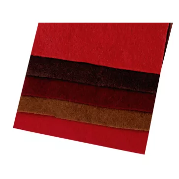   Színes díszfilc készlet / puha filc 10x45 cm - vegyes 3-as (6 szett)