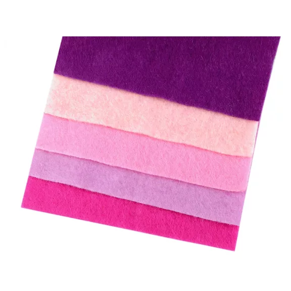 Színes díszfilc készlet / puha filc 10x45 cm - vegyes 6-os (1 szett) Színes díszfilc készlet / puha filc 10x45 cm - vegyes 6-os (1 szett)
