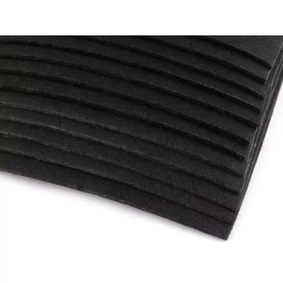Filc anyag 20x30 cm - 6 fekete (12 db-os csomagolás) Filc anyag 20x30 cm - 6 fekete (12 db-os csomagolás)