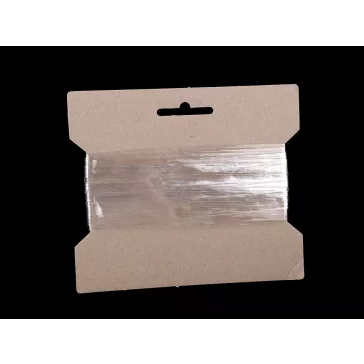   Szilikon gumi széles 20 mm erős - átlátszó (40 m-os csomagolás)
