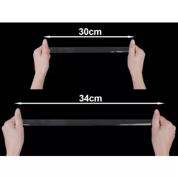   Szilikon gumi széles 20 mm erős - átlátszó (40 m-os csomagolás)