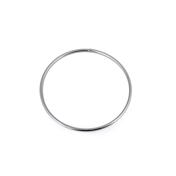 Fém kör hegesztetlen / táska fogantyú Ø13,5 cm - nikkel (1 db-os csomagolás) Fém kör hegesztetlen / táska fogantyú Ø13,5 cm - nikkel (1 db-os csomagolás)