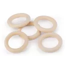 Fa karika külső Ø60 mm - természetes világos (5 db-os csomagolás) Fa karika külső Ø60 mm - természetes világos (5 db-os csomagolás)